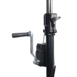 ProX T-LS35C portable crank lighting stand dimensional diagram showing height adjustability and truss configuration