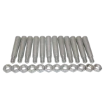 ProX tapered shear pin with threaded tip and nut installed in conical coupler assembly