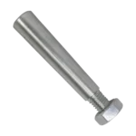 ProX tapered shear pin with threaded tip and nut for conical coupler, close-up detail view