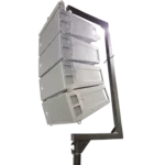 ProX telescopic C-shape bar support mount with crank stand lifter mechanism, 150 lbs capacity