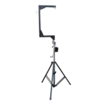 ProX telescopic C-shape support stand for small line array speakers with crank mechanism