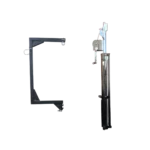 ProX XT-CRANK14FT220 telescopic C-shape support stand holding small line array speakers in live venue application