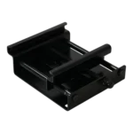 ProX black tent clamp shown from side angle, professional stage rigging hardware