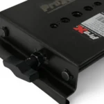 ProX black tent clamp dimensional diagram showing measurements and mounting specifications