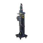 ProX top loading lifting tower with 496 lbs capacity and 21.06 ft maximum height, side profile view