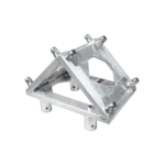 ProX triangle junction box hub connector for F34 box truss systems, professional stage rigging hardware