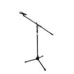 ProX tripod microphone stand with adjustable boom arm in professional studio setup
