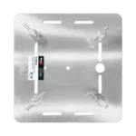 ProX 16 inch aluminum 6mm truss base plate with connectors and mounting hardware detail view