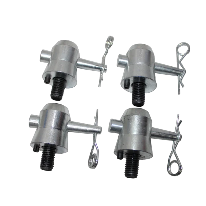 ProX truss junction box half conical connectors with pins bolts and safety clips front view