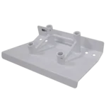 ProX 24-inch white aluminum truss lectern podium with D-series connectors mounted on F34 truss