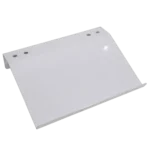 ProX 24-inch white aluminum truss lectern with D-series connectors side profile view