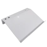 ProX truss lectern 24 inch white aluminum rear panel with D-series connector mounting points