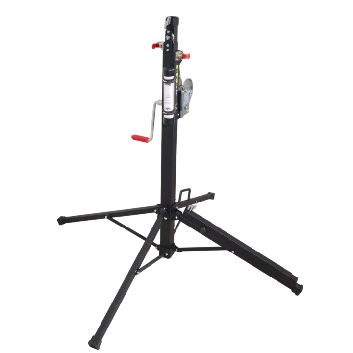 ProX top loading truss lifting tower with 220 lbs capacity and 12.47 ft maximum height, front view