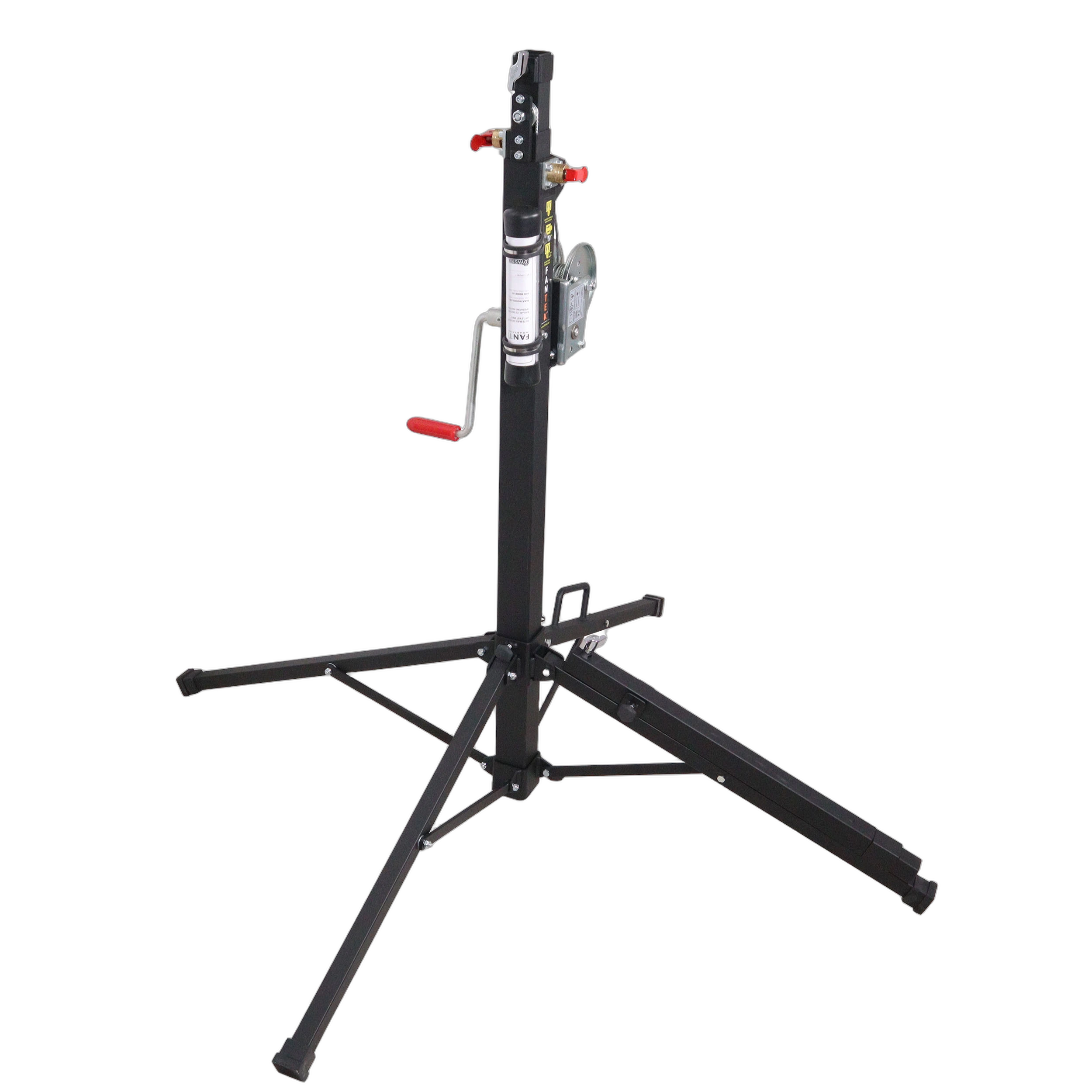 ProX Top Loading Truss Lifting Tower 220 lbs Capacity ProX top loading truss lifting tower with 220 lbs capacity and 12.47 ft maximum height, front view