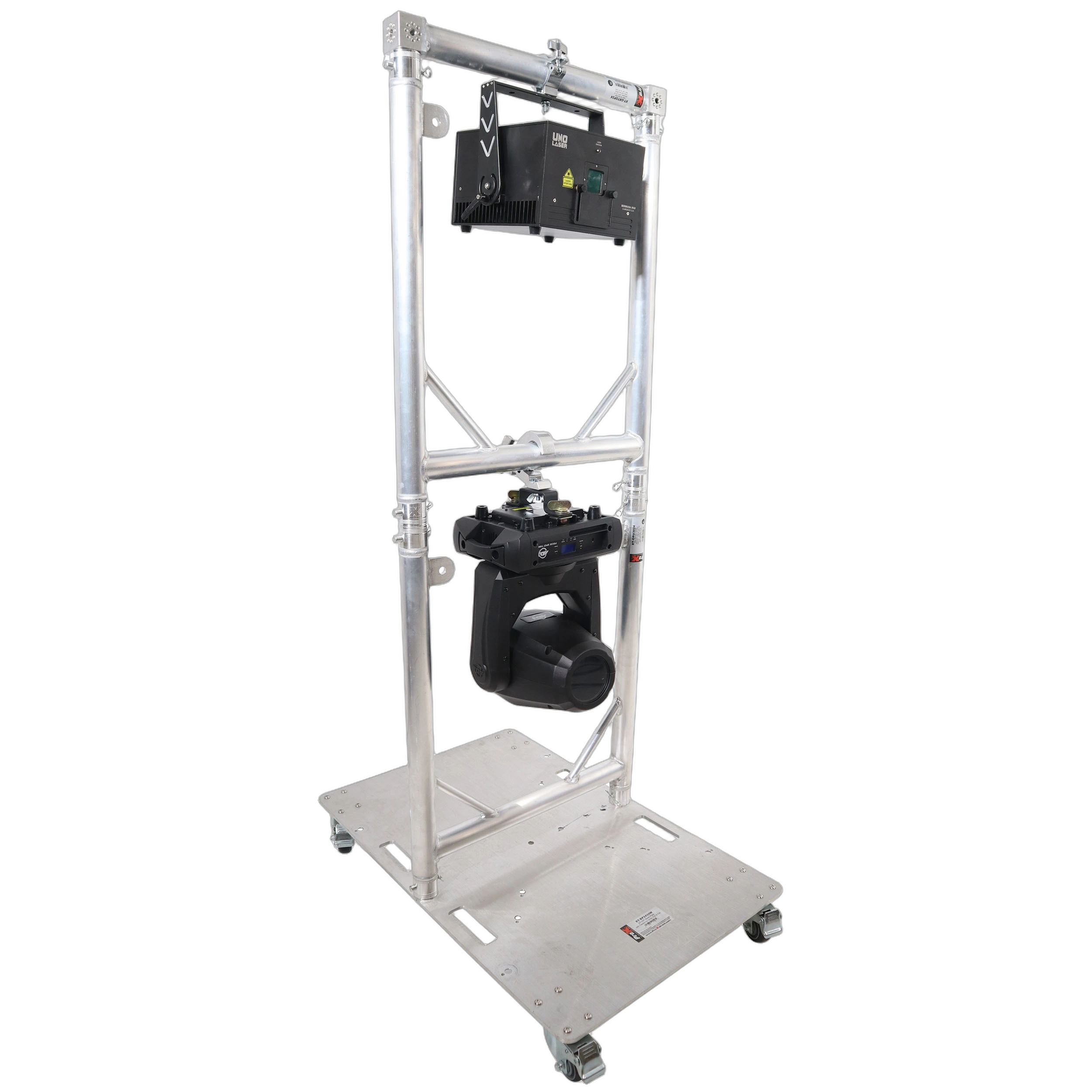 ProX Truss Modular 2X Rapid U Grid Dual Package ProX Truss Modular 2X Rapid U Grid dual lighting truss package with rolling aluminum baseplate