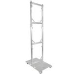 ProX Truss Modular 3X Rapid U Grid Trio Package with rolling aluminum baseplate and lighting truss system