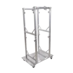 ProX Truss Modular 4X Rapid U Grid Trio Package with rolling aluminum baseplate and lighting truss system