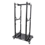 ProX Truss Modular 4X Rapid U Grid Trio Package black aluminum truss system with rolling baseplate