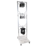 ProX Truss Modular 3X Rapid U Grid aluminum baseplate connection detail showing modular truss assembly