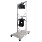 ProX Truss Modular 2X Rapid U Grid Dual Package with rolling aluminum baseplate for lighting moving heads