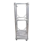 ProX Truss Modular 4X Rapid U Grid Trio Package with rolling aluminum baseplate and lighting head mounts