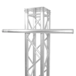 ProX 40 inch truss mounting pole extension installed on stage with professional lighting rig
