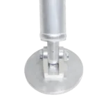 ProX truss post outrigger brace and lower support bar with hinged rubber feet rear panel view
