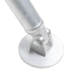 ProX truss post outrigger brace and lower support bar with hinged rubber feet, side profile view