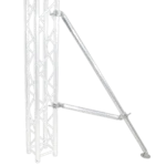 ProX truss post outrigger brace with hinged rubber feet and lower support bar assembly