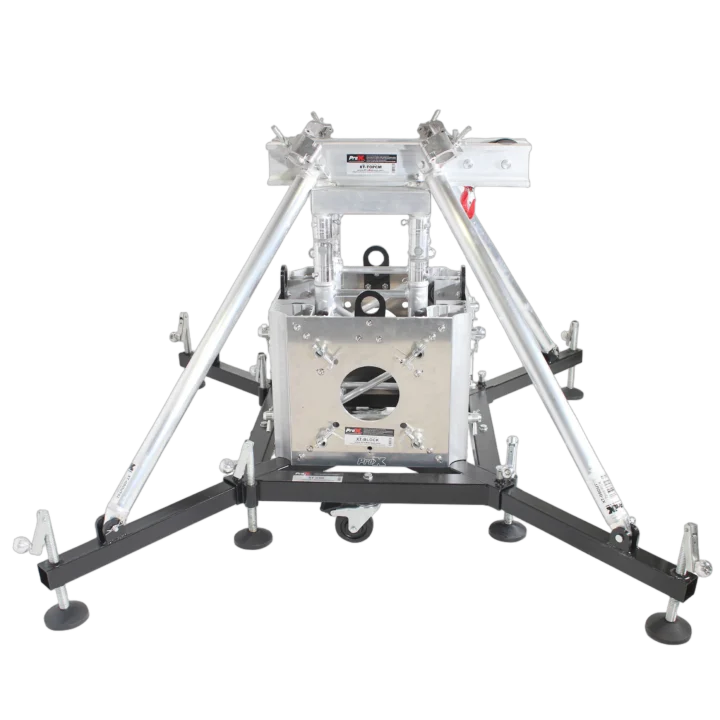 ProX truss tower stage roofing system package with aluminum frame and roof panels