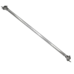 ProX 59 inch aluminum truss tube with integrated clamps and hinges on both ends, front view