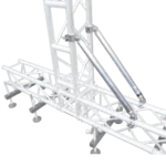 ProX 59 inch aluminum truss tube with integrated W-clamp and hinge connectors on each end