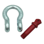 ProX 3/4 inch galvanized screw pin anchor U shackle with 4 3/4 ton capacity