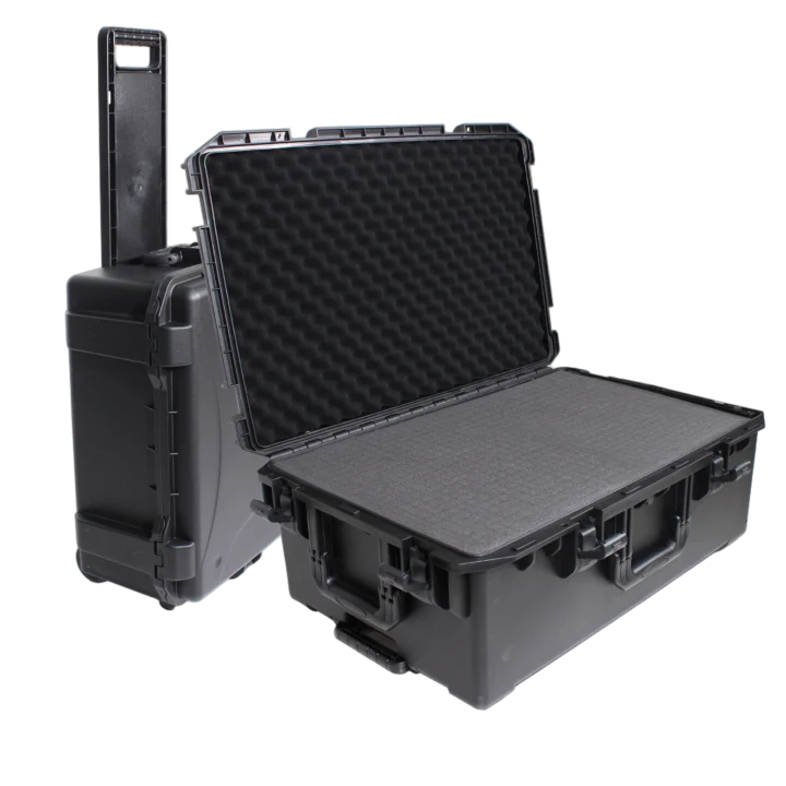 ProX UltronX large water resistant ABS molded portable storage case with pluck foam, front view