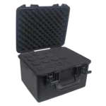 ProX UltronX water tight molded travel case rear panel with handle and latch details