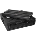 ProX UltronX 2U rack case showing sealed ABS construction and water-resistant design