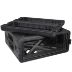 ProX UltronX 4U air-tight water-sealed ABS rack case showing side panel and handle