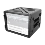ProX UltronX watertight 8U molded plastic rack case with front rail handles and protective latches