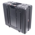 ProX UltronX 4U water-sealed ABS rack case with extended retractable pull handle and rolling wheels
