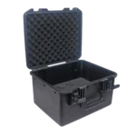 ProX UltronX water-tight molded travel case storing multiple wireless and wired microphones organized inside