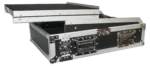 ProX universal 19 inch rackmount mixer 13U with removable laptop shelf rear panel connections