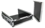ProX universal 19 inch rackmount mixer showing removable laptop shelf and rack mounting hardware detail