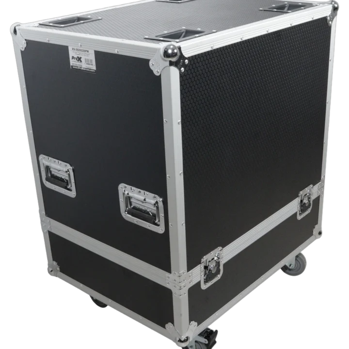 ProX universal ATA single line array subwoofer flight case with protective padding and hardware