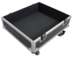 ProX universal ATA flight case for QSC LA108 and RCF line array speakers, interior detail view