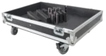 ProX universal ATA dual speaker flight case with reinforced corners and dual speaker compartments