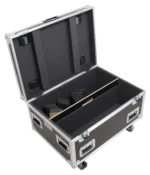 ProX universal ATA dual speaker flight case with reinforced corners and dual handles for transport