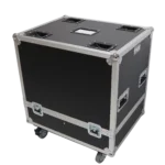 ProX universal dual speaker flight case with wheels, fits two 25x20x13 inch speakers like JBL Eon One
