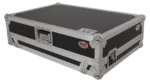 ProX universal flight case for DJ controllers with sliding laptop shelf dimensional specifications and measurements