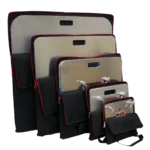 ProX universal gig bag for 12 inch top base plates, rear panel view showing protective backing and handles