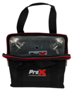 ProX universal gig bag designed for 12 inch top base plates, showing protective padding and construction